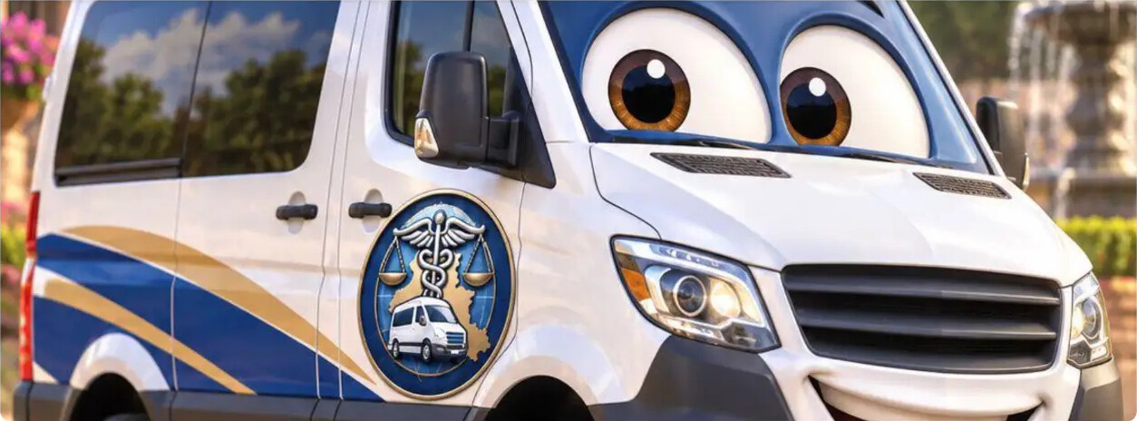 La furgoneta oficial del Equipo Viajero Puebla con el emblema de PLDHA Global